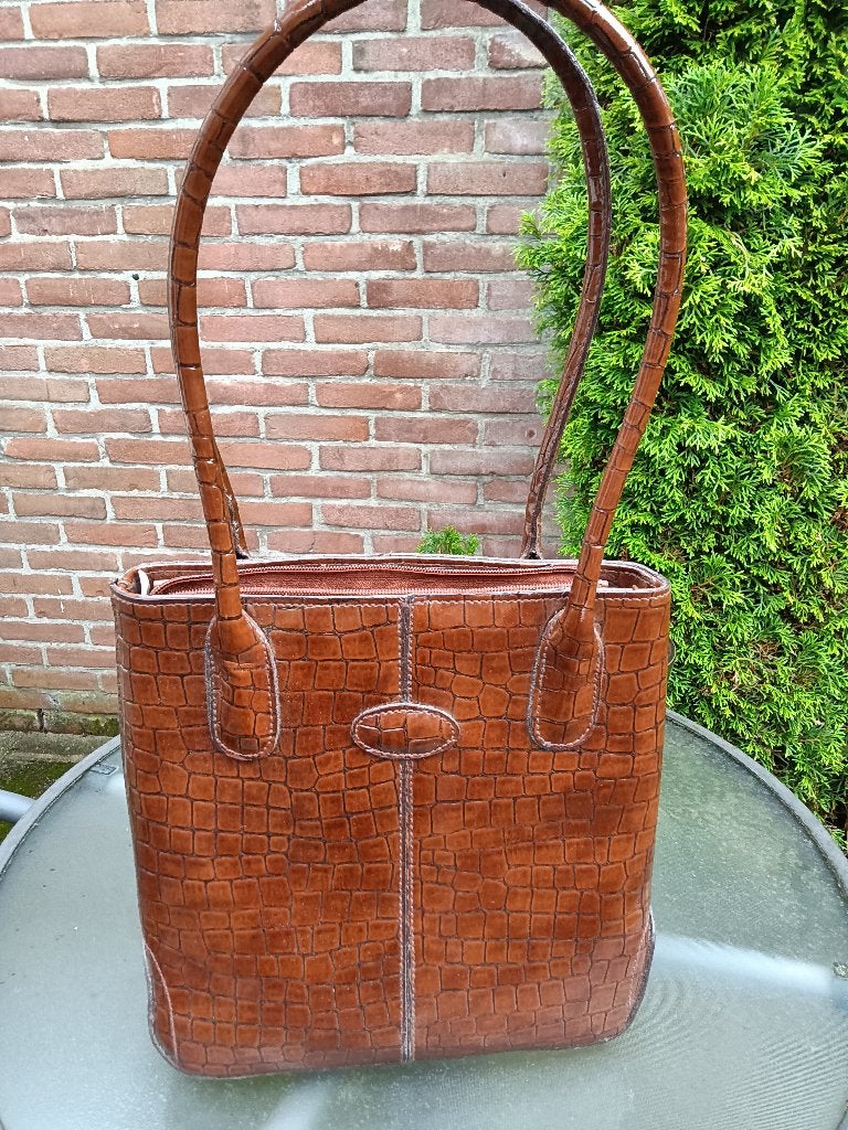 Handtas bruin, Ophalen of Verzenden, Zo goed als nieuw, Bruin, Handtas