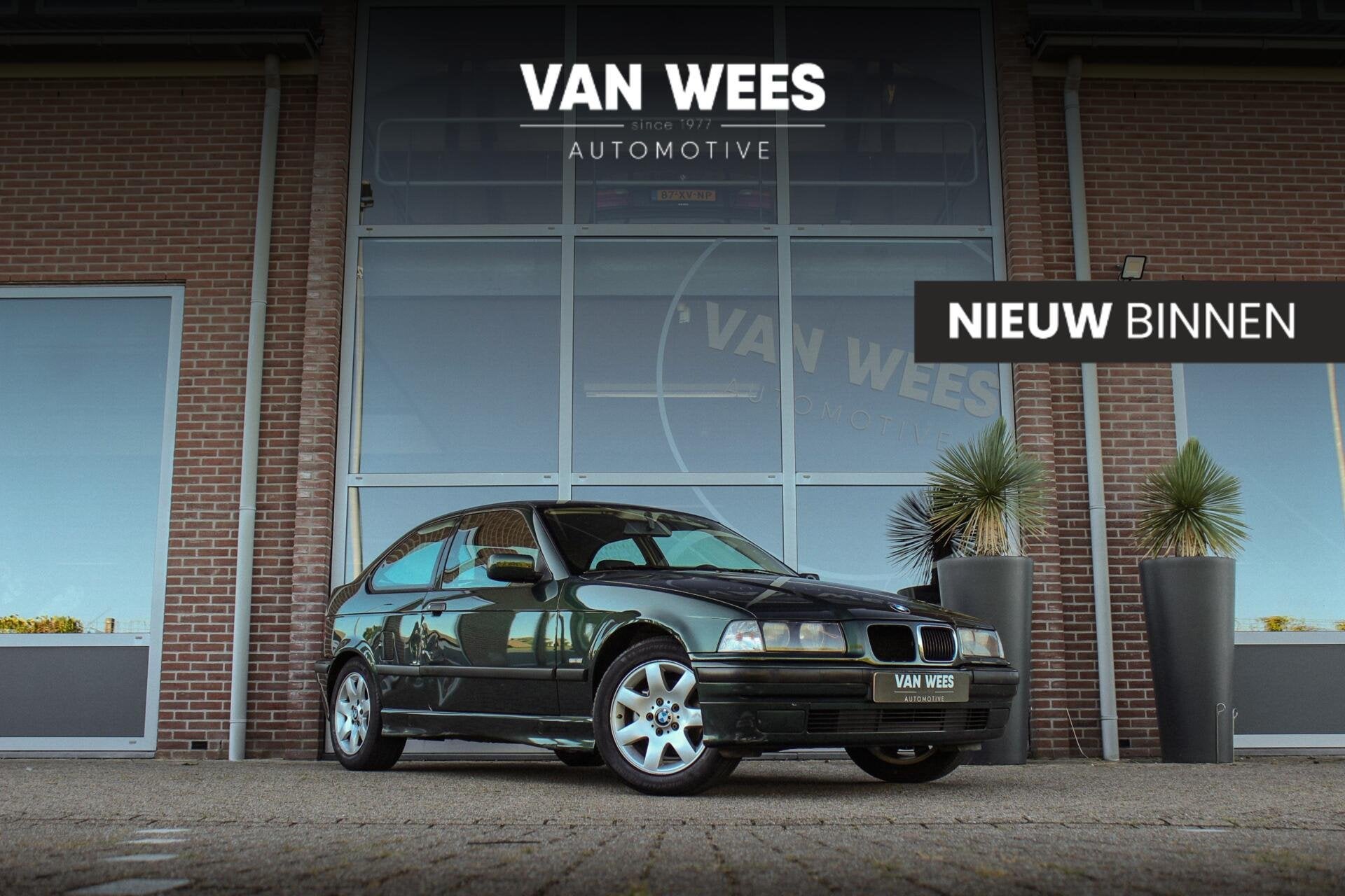 BMW E36 3-serie Compact 316i | 1e eigenaar | Origineel Neder, Gebruikt, Zwart, 4 cilinders, Bedrijf