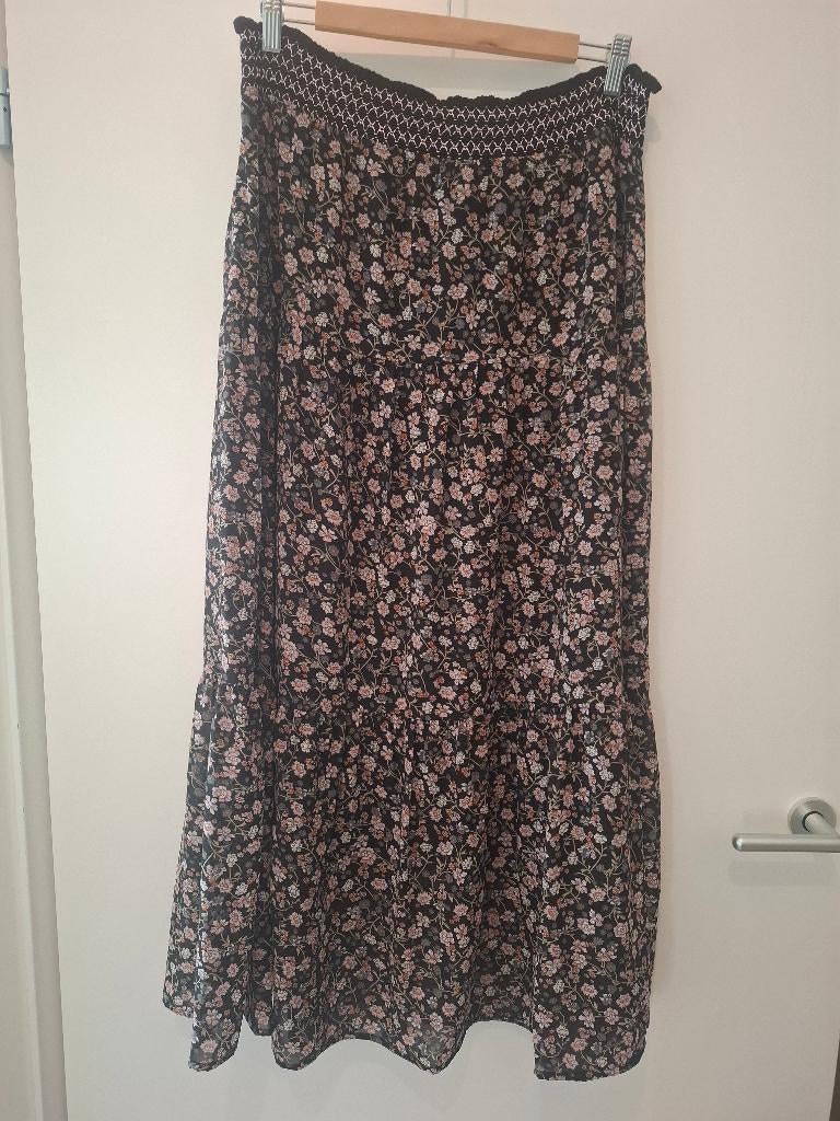 Lolly’s Laundry maxi rok maat L, Kleding | Dames, Rokken, Zo goed als nieuw, Maat 38/40 (M), Zwart, Onder de knie, Ophalen of Verzenden