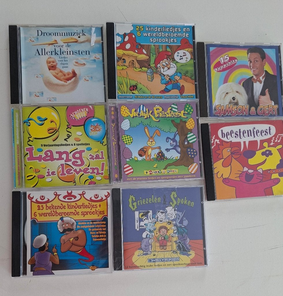 8 Kinder CD's o.a. Samson en Gert, Ophalen of Verzenden, Zo goed als nieuw