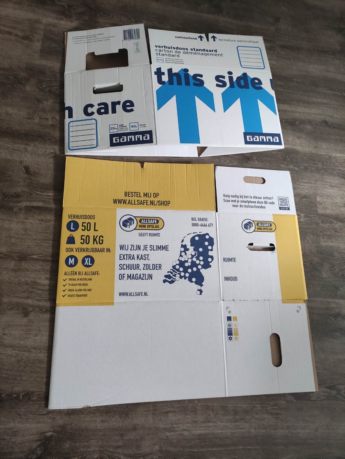 Verhuisdozen - Gamma en Allsafe, Ophalen, Zo goed als nieuw, Doos