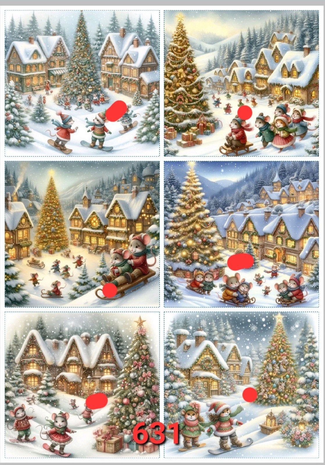 Knipvellen Kerst, Ophalen of Verzenden, Nieuw