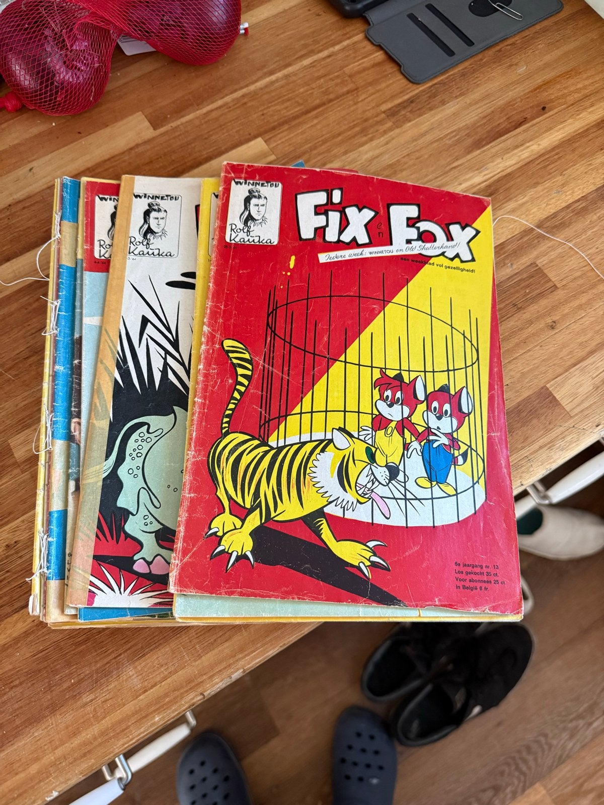 Fix Fox en andere stripboeken - Vintage collectie, Boeken, Meerdere stripboeken, Ophalen of Verzenden, Gelezen