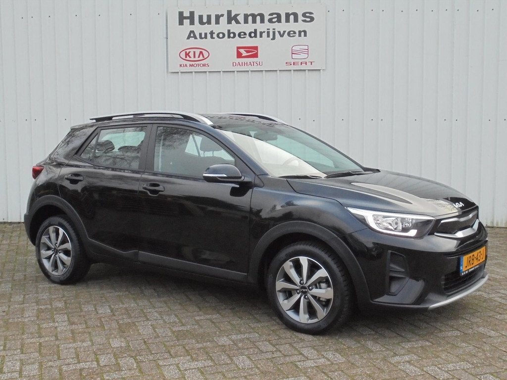 Kia Stonic 1.0 T-GDi MHEV 100PK AUTOMAAT NAVI HOGE INSTAP, Automaat, Zwart, Bedrijf, Automatische klimaatregeling
