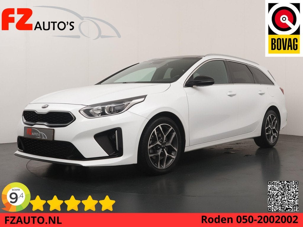 Kia Ceed Sportswagon 1.5 T-GDi MHEV GT-Line Edition - Naviga, Auto's, Kia, Gebruikt, Euro 6, 4 cilinders, Wit