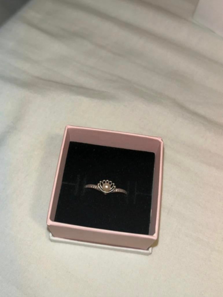 pandora ring ariel, Ophalen of Verzenden, Zo goed als nieuw, 17 tot 18, Dame