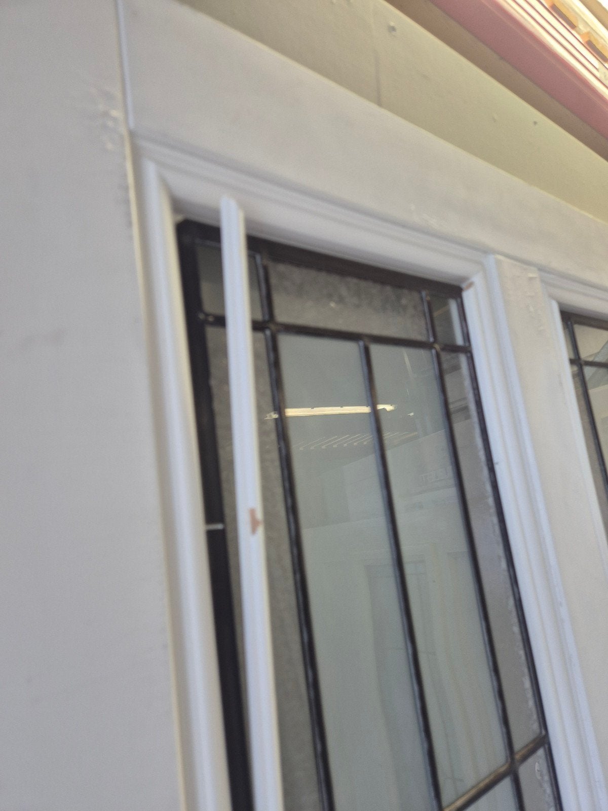Skantrae glas in lood deur (93x231,5) Stomp, Ophalen, Glas, Binnendeur, 215 cm of meer