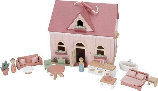 Little Dutch Draagbaar Houten Poppenhuis FSC, Kinderen en Baby's, Nieuw, Ophalen of Verzenden, X, X