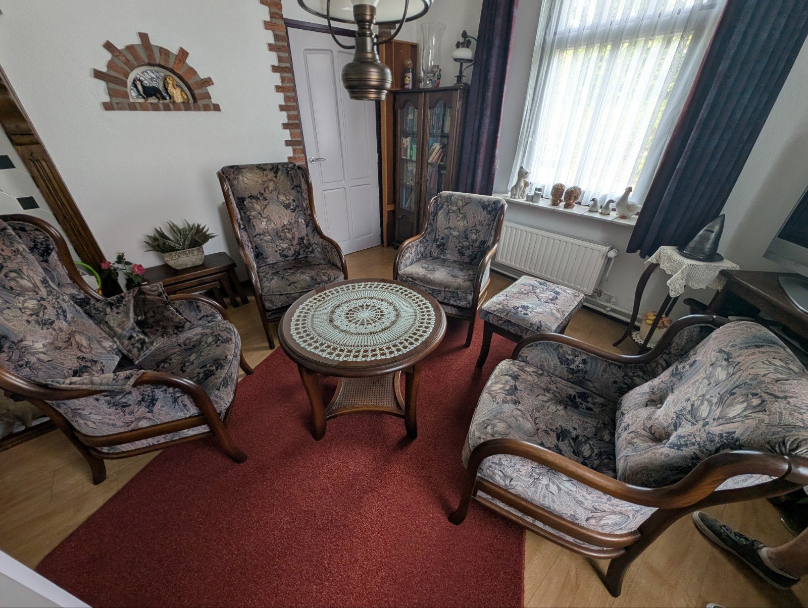 Authentieke Franse kasteelstoelen, Ophalen, Gebruikt, Stof, Gotisch