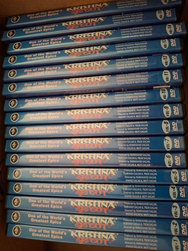 Shri Krishna Deluxe DVD Collector's Edition - 16 DVD's, Engels, Alle leeftijden, Engels, Ophalen of Verzenden