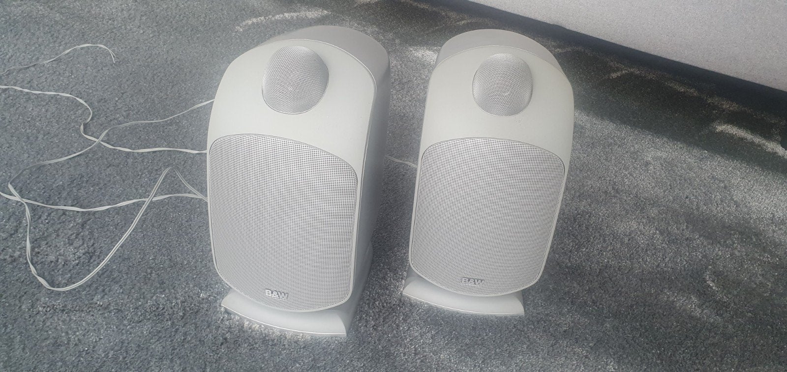 Set B&W LM1 Luidsprekers - Compact en Stijlvol, Audio, Tv en Foto, Stereo speakers, Gebruikt, Ophalen of Verzenden, Bowers & Wilkins (B&W)