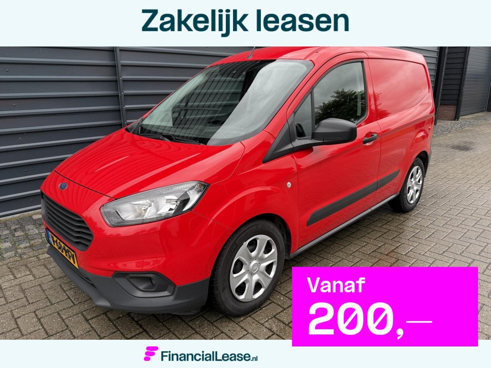Ford Transit Courier 1.0 Benzine,Airco,Cruise,Stoelverwarmin, Voorwielaandrijving, Gebruikt, Zwart, Handgeschakeld
