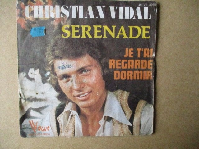 s5224 christian vidal - serenade, Ophalen, Gebruikt, 7 inch, Overige genres