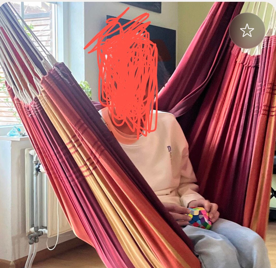 Oude hangstoel, Ophalen, Gebruikt, Meerpersoons, Binnen