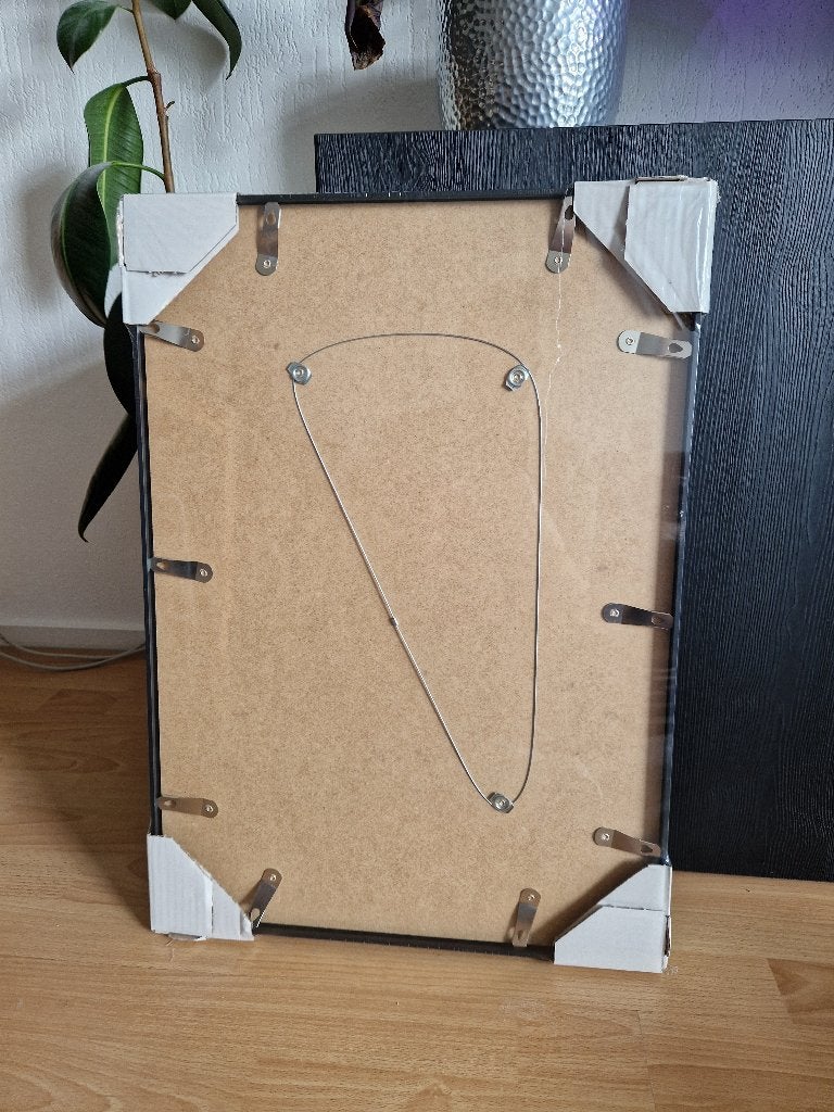 grote lijst, zwart alu (A2), Nieuw, Metaal, Zwart, Hangend