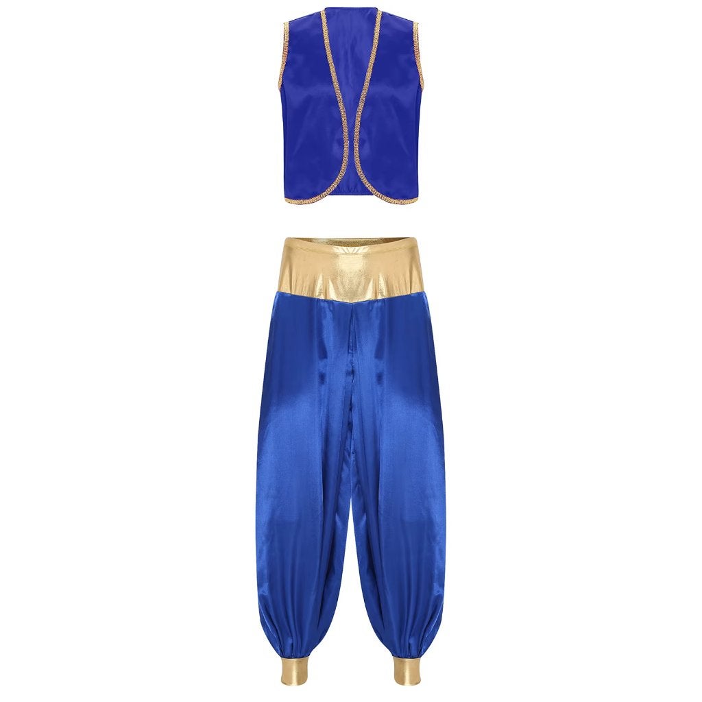 Blauw arabische prins kostuum, Verzenden, Nieuw, Overige maten, Kleding
