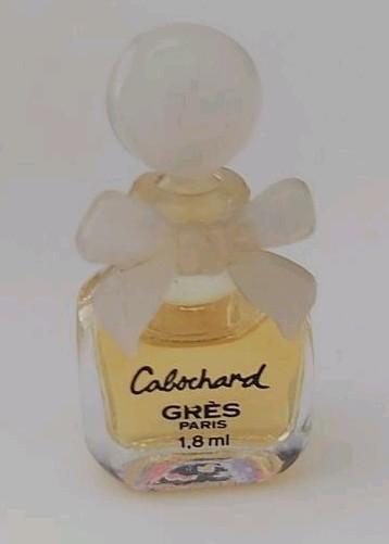 Oud flesje parfum Gres van Cabochard, Ophalen of Verzenden, Zo goed als nieuw, Miniatuur, Gevuld