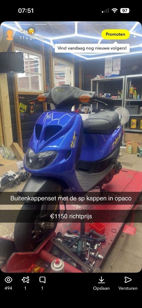 piaggio zip sp98 kappenset, Ophalen, Nieuw, Kap, Piaggio