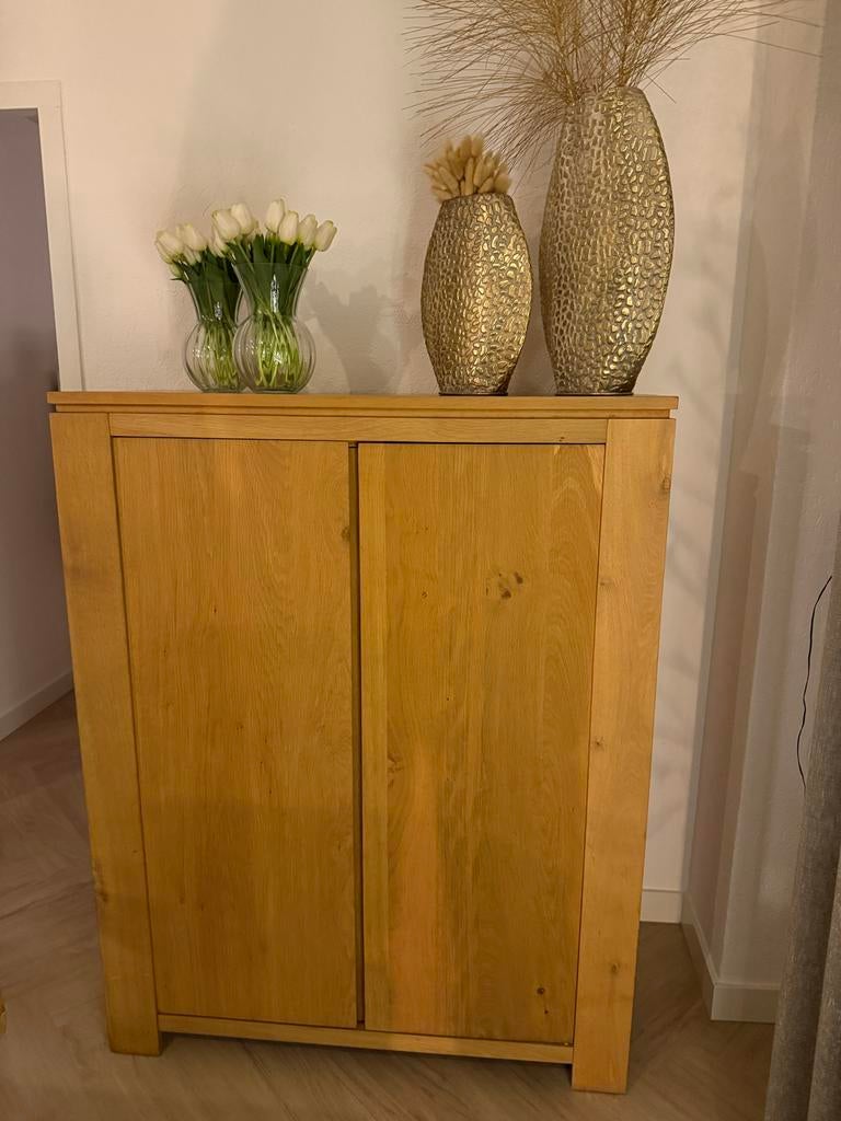 BKS Rustiek Eiken Computerkast - 108x138x55 cm, Huis en Inrichting, Kasten | Computermeubels, Ophalen, Gebruikt, 70 tot 120 cm