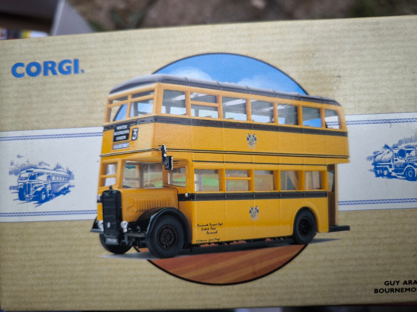 Corgi Modelbus Guy Arab Bournemouth, Hobby en Vrije tijd, Modelauto's | 1:50, Verzenden, Zo goed als nieuw, Overige typen, Overige merken