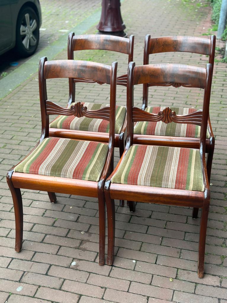 Neo-Rococo / Louis Philippe Style dinner chairs (4), Ophalen