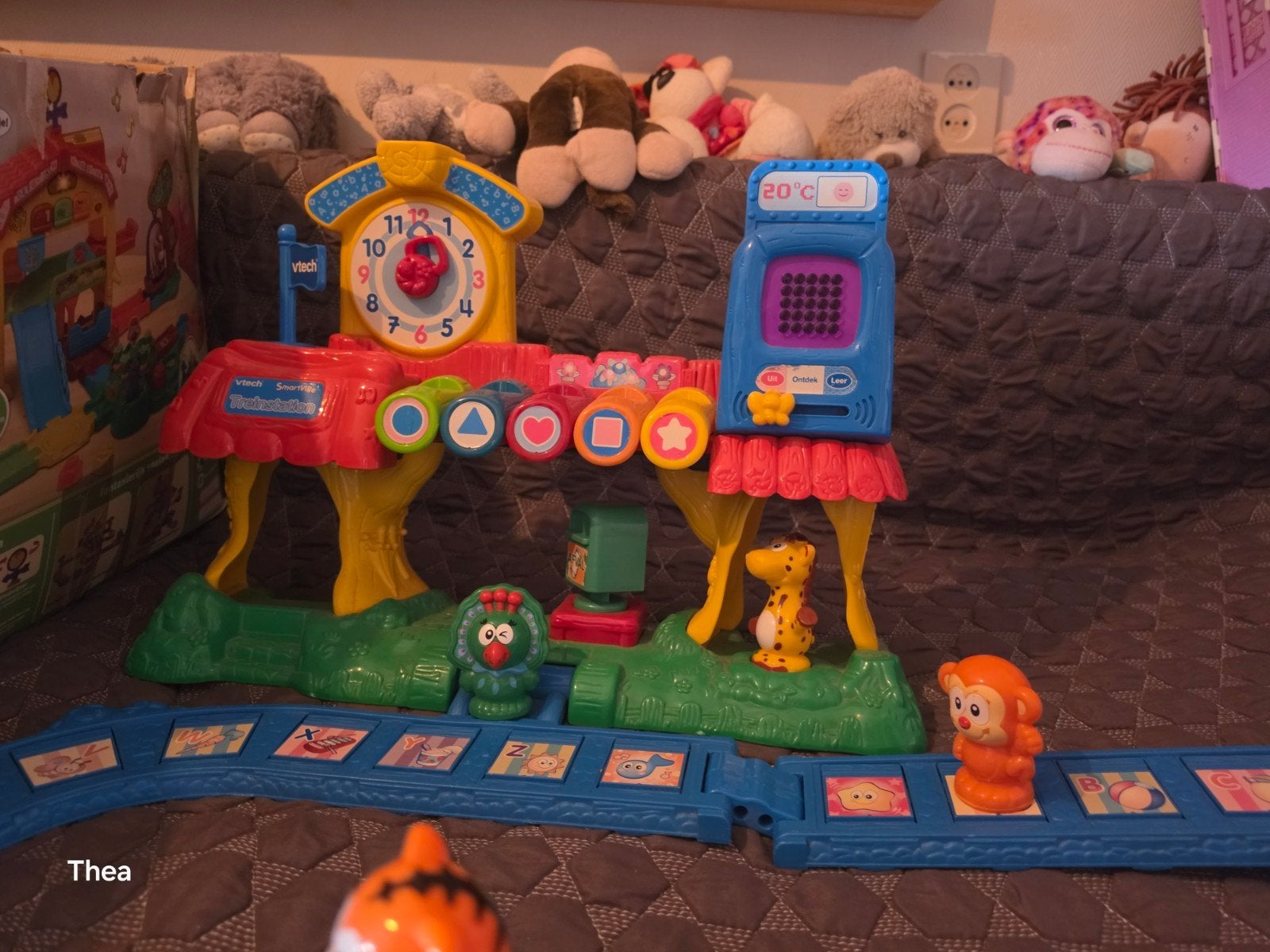 VTech Zoef Zoef Dieren Treinstation met trein en dieren, Ophalen of Verzenden, Zo goed als nieuw, Bouwen, Met geluid