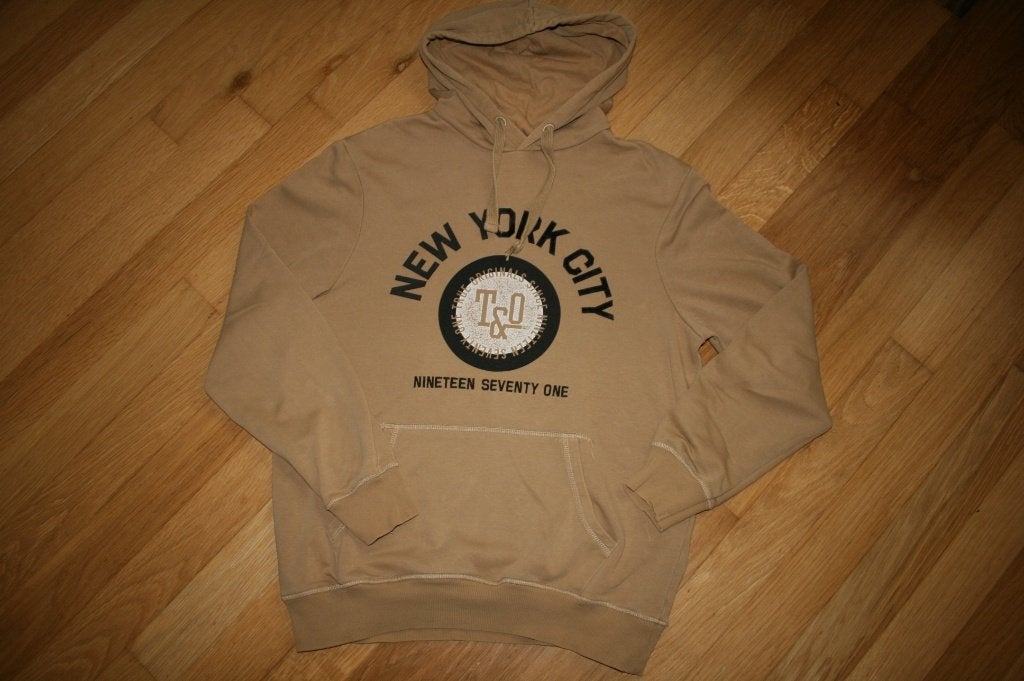 C&A beige herenhoodie mt. M, Kleding | Heren, Maat 48/50 (M), Beige, Gedragen, C&A
