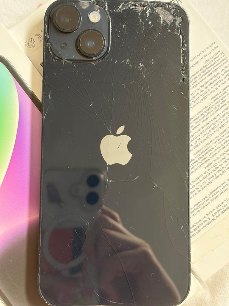 iPhone 14 Plus 256GB - Gebarsten Achterkant, Telecommunicatie, Mobiele telefoons | Apple iPhone, Gebruikt, 256 GB, Zonder abonnement