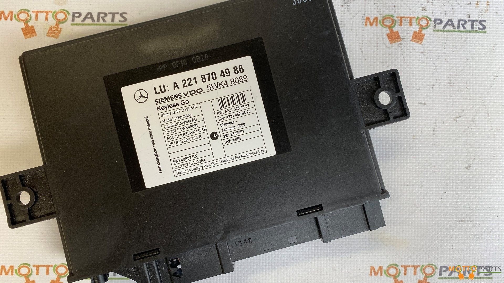 Mercedes-Benz Keyless Go Module S (W221) Klasse A2218704986, Gebruikt, -, Ophalen of Verzenden, -