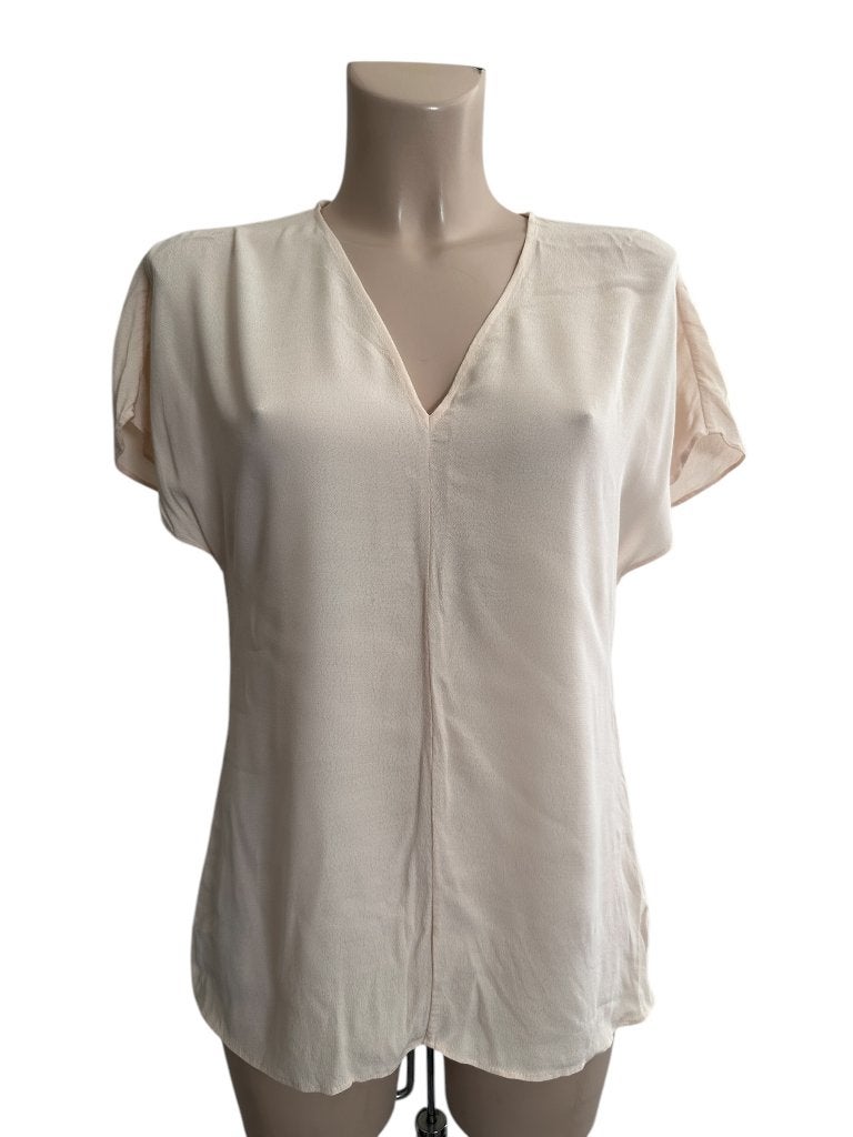 & Other Stories shirt S, Beige, Ophalen of Verzenden, Zo goed als nieuw, Korte mouw