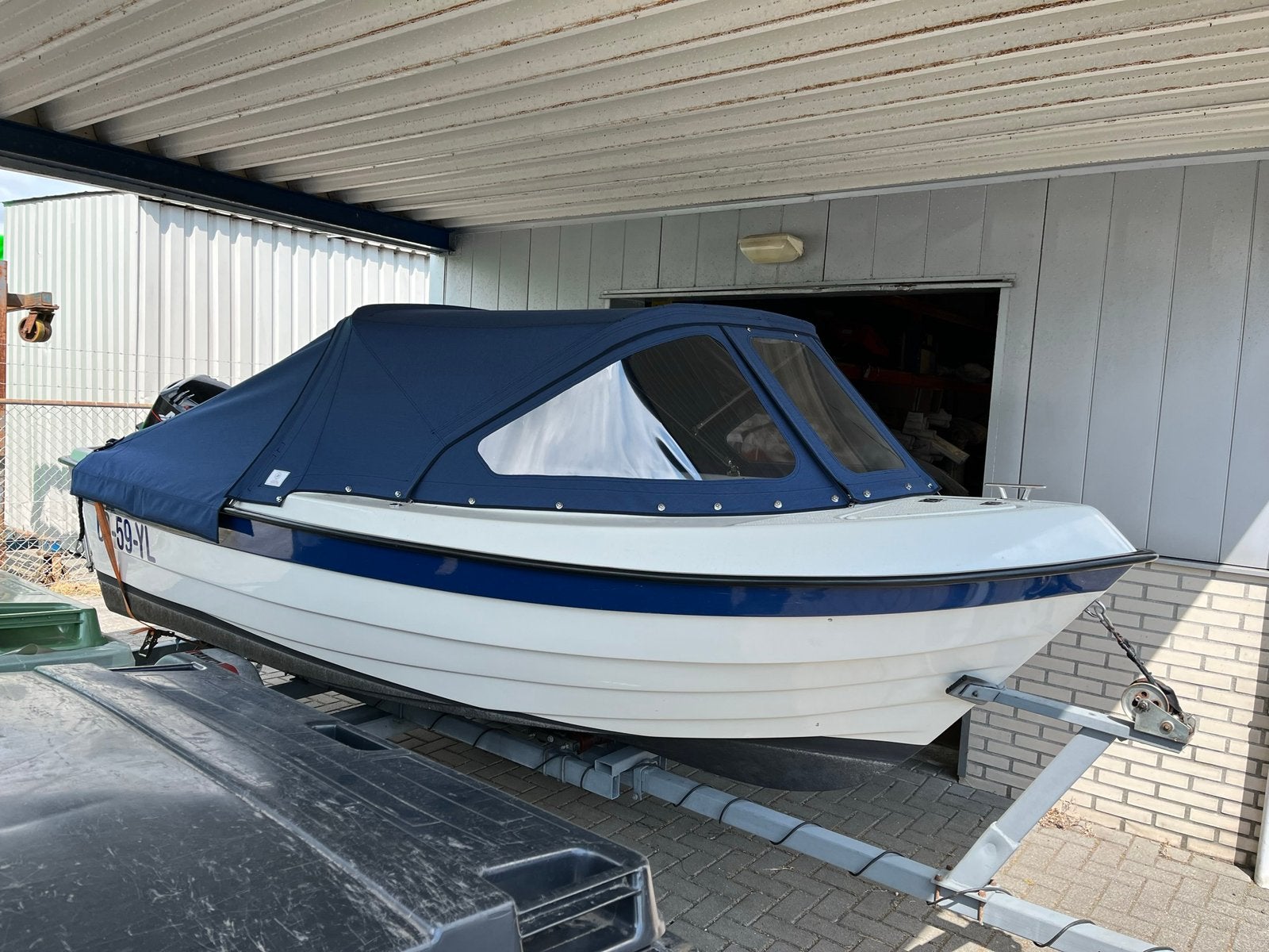 Cresent 465 30PK Mercury, Afdekzeil, Gebruikt, 5 m, Ophalen of Verzenden