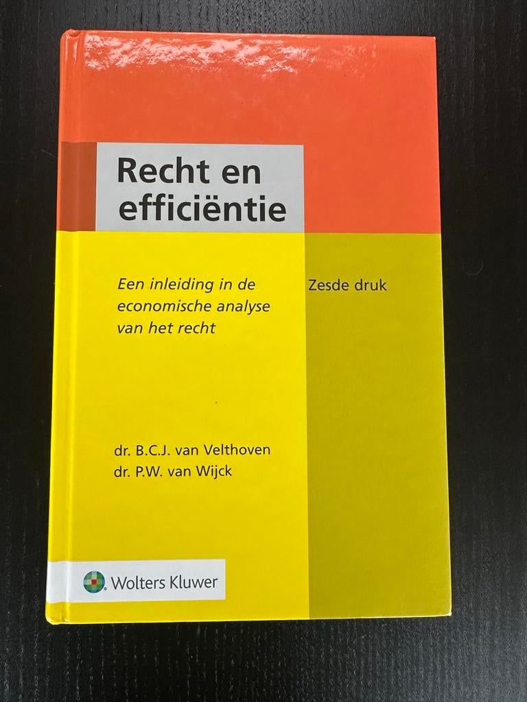 Recht en efficiëntie - Economische analyse van het recht, Boeken, Ophalen of Verzenden, Gamma, Gelezen, WO