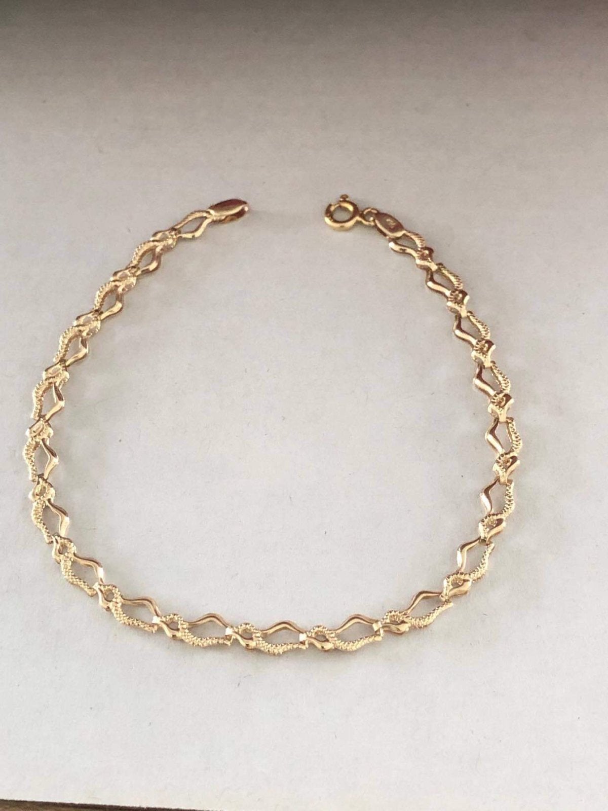 14 karaat geelgouden armband 585 goud, Ophalen of Verzenden, Nieuw, Goud