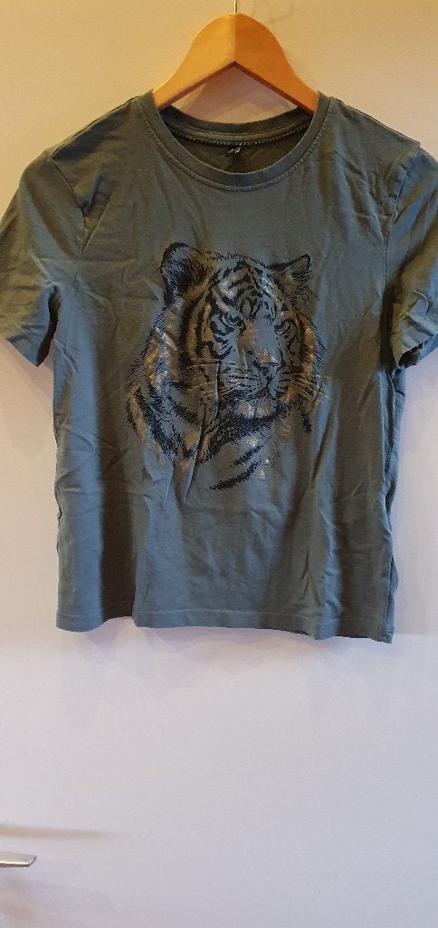 ONLY T-shirt met tijgerprint - Maat M, Kleding | Dames, Maat 38/40 (M), Ophalen of Verzenden, ONLY, Korte mouw