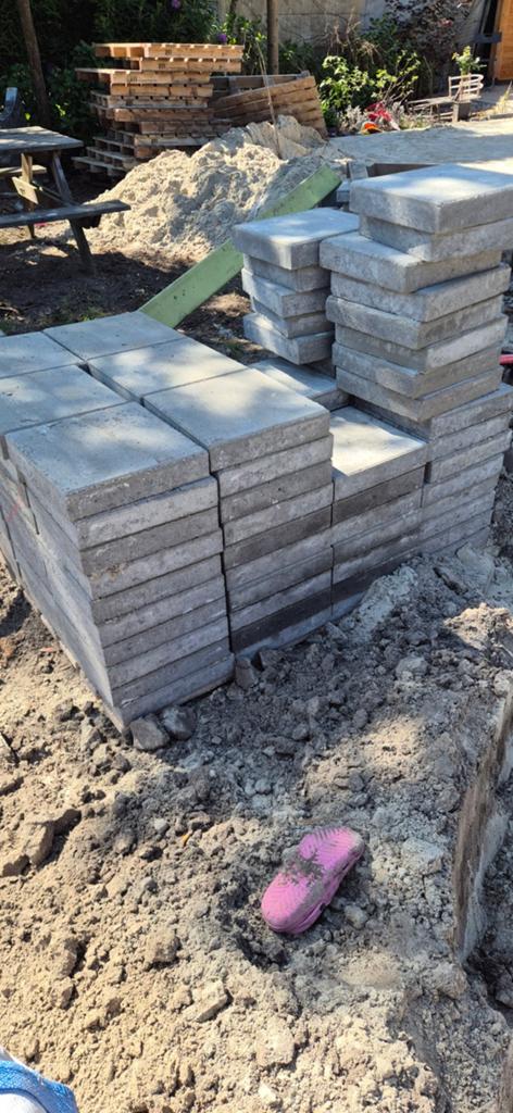 18m2 B-keus betontegels 30x30x6 cm (optisch), Tuin en Terras, Ophalen, Beton, Terrastegels