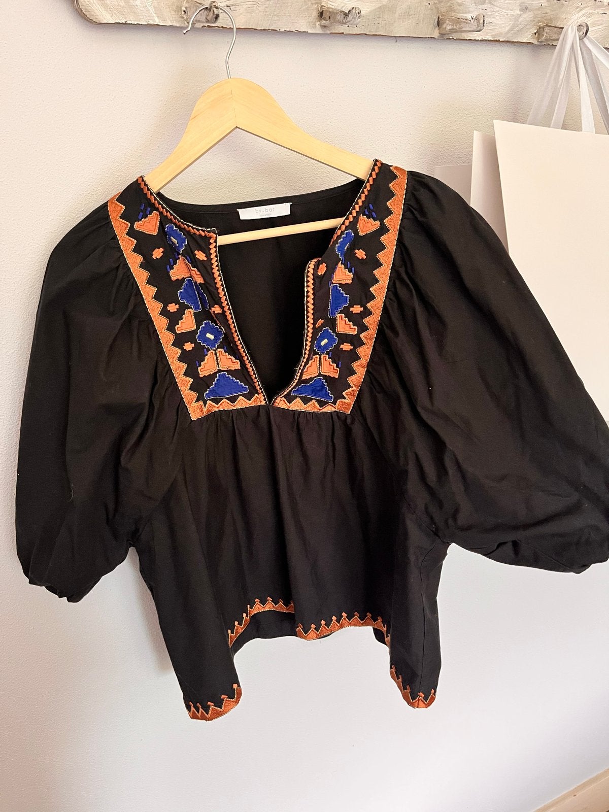 By-bar tuniek met borduursel, Ophalen of Verzenden, Nieuw, Maat 38/40 (M), Zwart