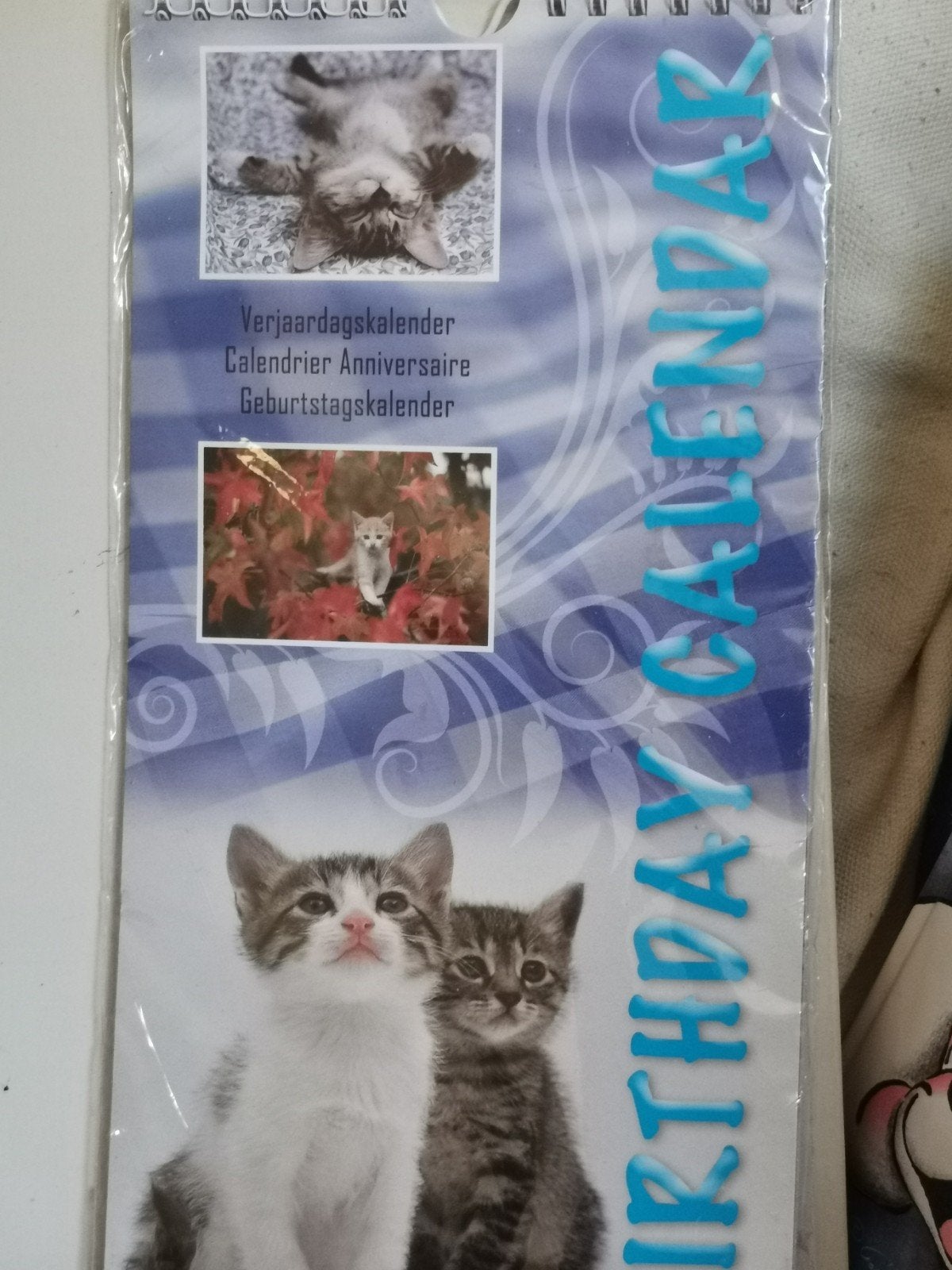 Verjaardagskalender van katten nieuw in de verpakking, Ophalen of Verzenden, Maandkalender, Nieuw