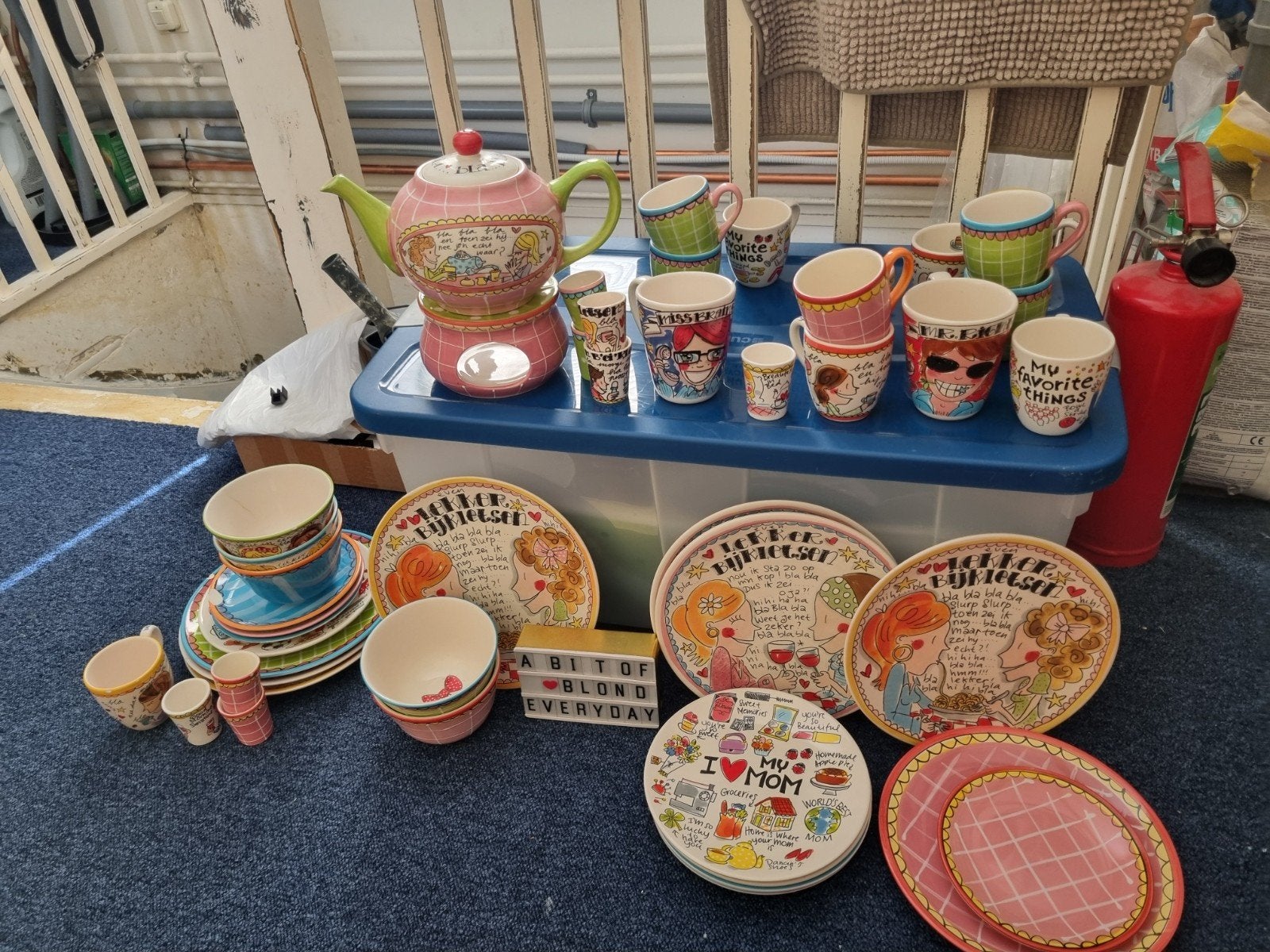 Blond Amsterdam serviesgoed - diverse items met schade, Ophalen, Gebruikt, Keramiek, Bord(en)