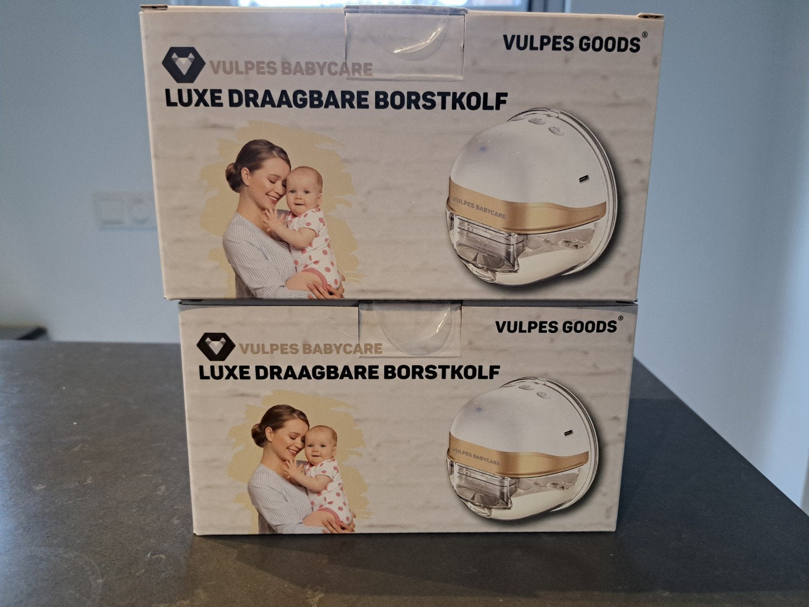 Vulpes Goods Dubbele Elektrische Draadloze Borstkolf, Ophalen, Draagbaar, Nieuw, Vulpes Goods