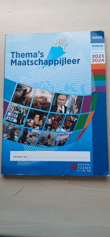 Thema's maatschappijleer, Ophalen of Verzenden, Zo goed als nieuw, HAVO, Maatschappijleer
