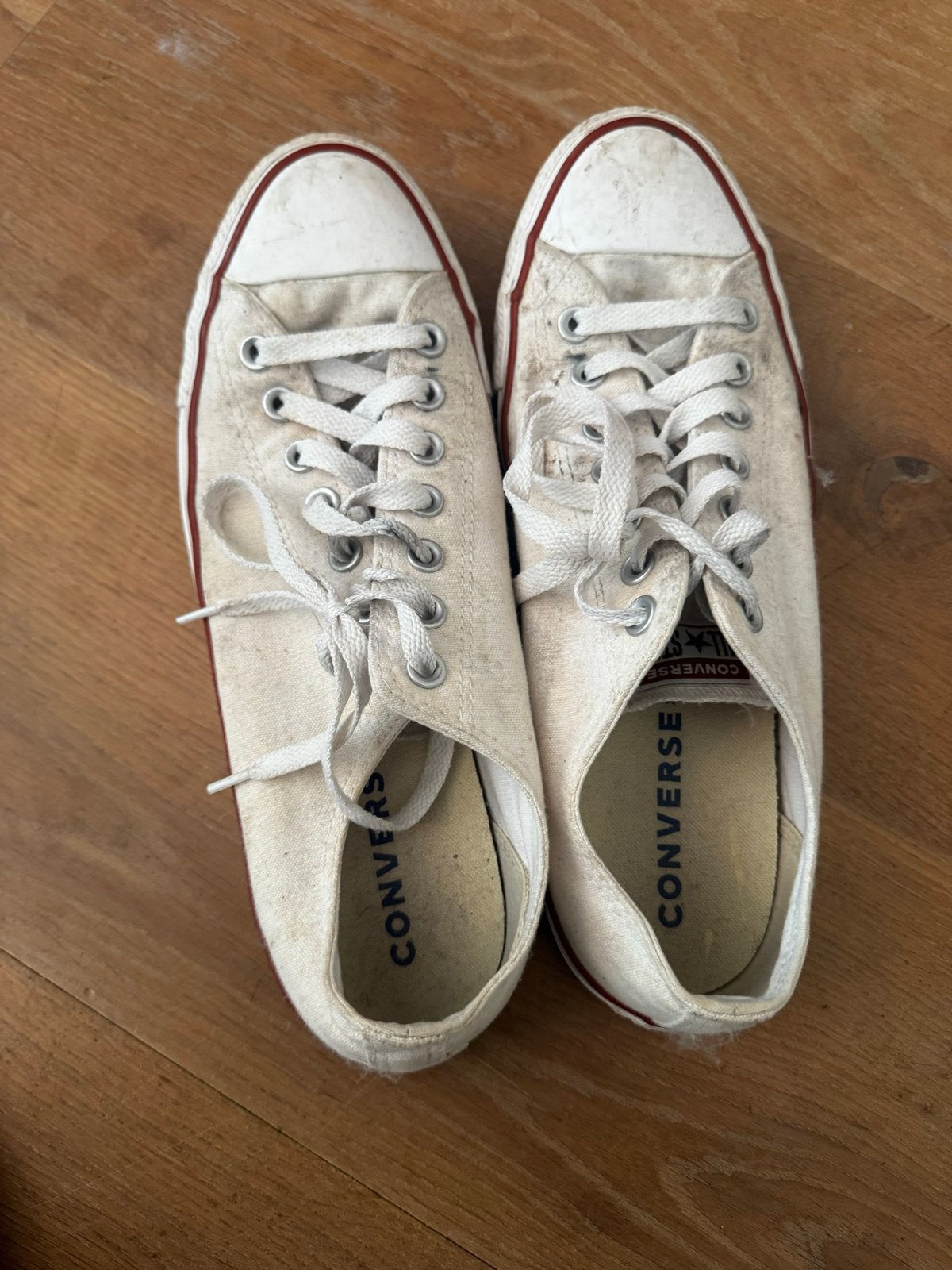 Converse sneakers wit laag - maat 43, Wit, Ophalen of Verzenden, Sneakers of Gympen, Zo goed als nieuw
