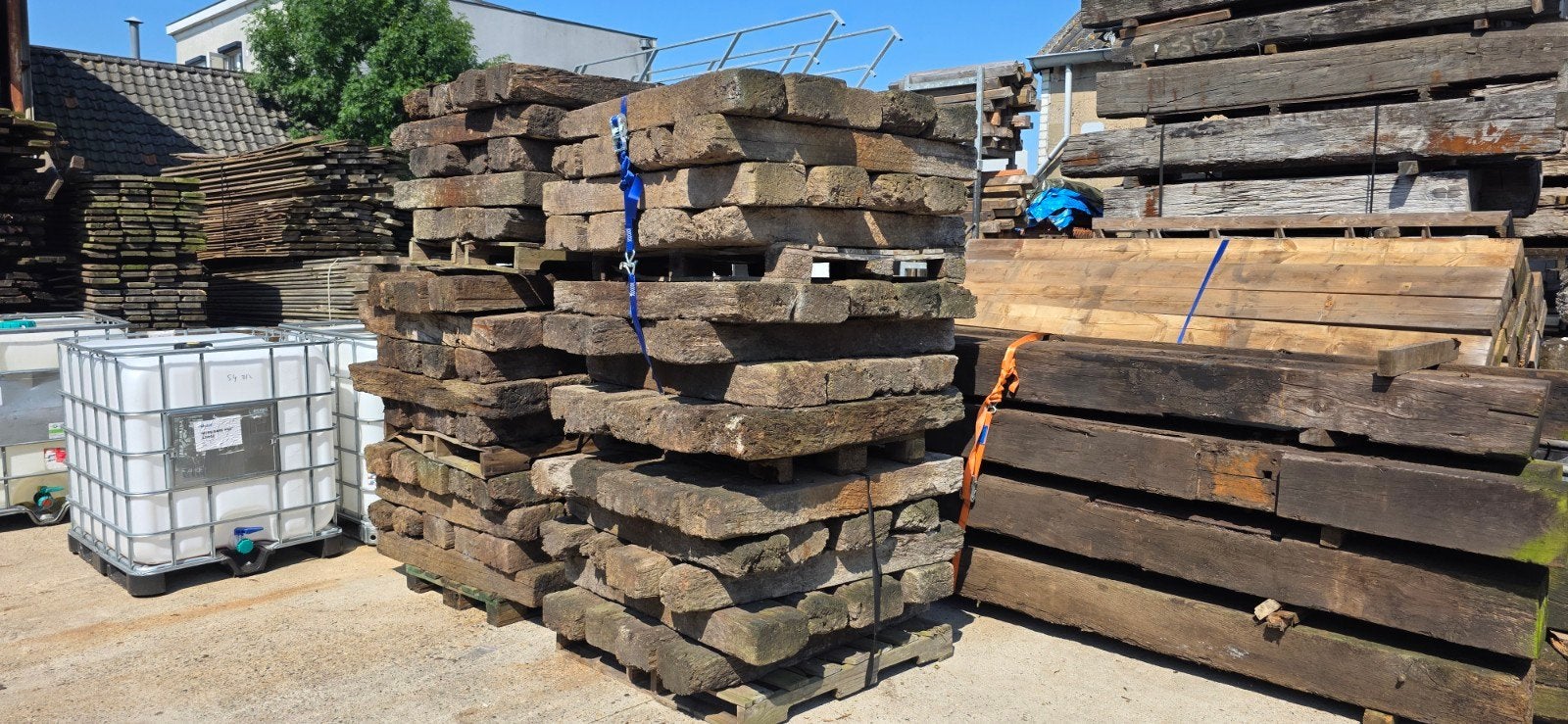 Harthouten bielzen | 13 x 23 x 130 cm | 160 stuks
