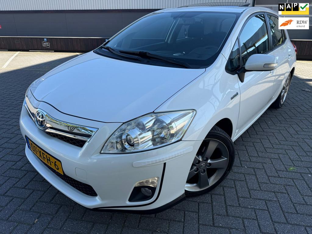Toyota Auris 1.8 Full Hybrid Business*Panoramadak*OPEN DAK*C, Euro 5, Gebruikt, 4 cilinders, Wit