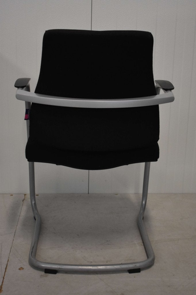 BMA-Axia vergaderstoelen /conferentiestoelen /ontvangststoel, Niet ingevuld, Stof, Zwart, Niet ingevuld