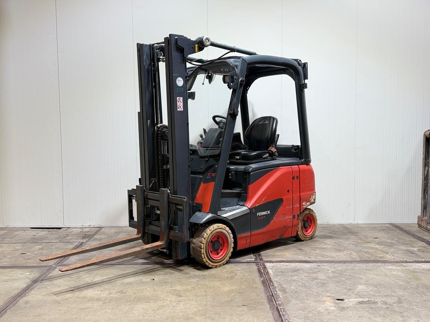 Linde E16 2018 Triplex 4,9M Freelift Sideshift Accu 2019 HL1, 1000 tot 2000 kg, Elektrisch, Heftruck, Linde
