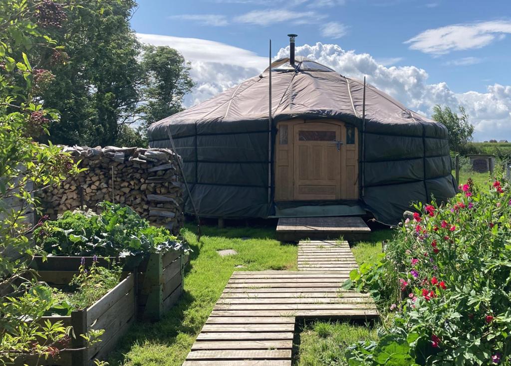 Prachtige 6-wand Ger / Yurt van Nooit meer haast, Caravans en Kamperen, Ophalen, Gebruikt, Meer dan 6