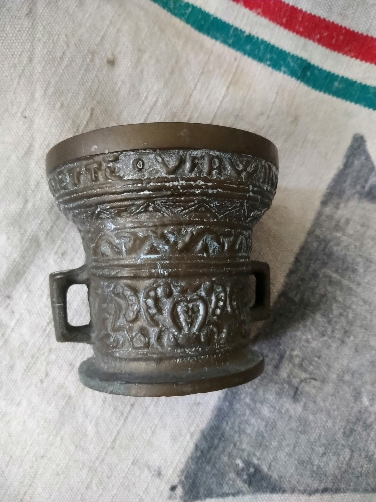 Oude vijzel zonder stamper, Antiek en Kunst, Ophalen of Verzenden