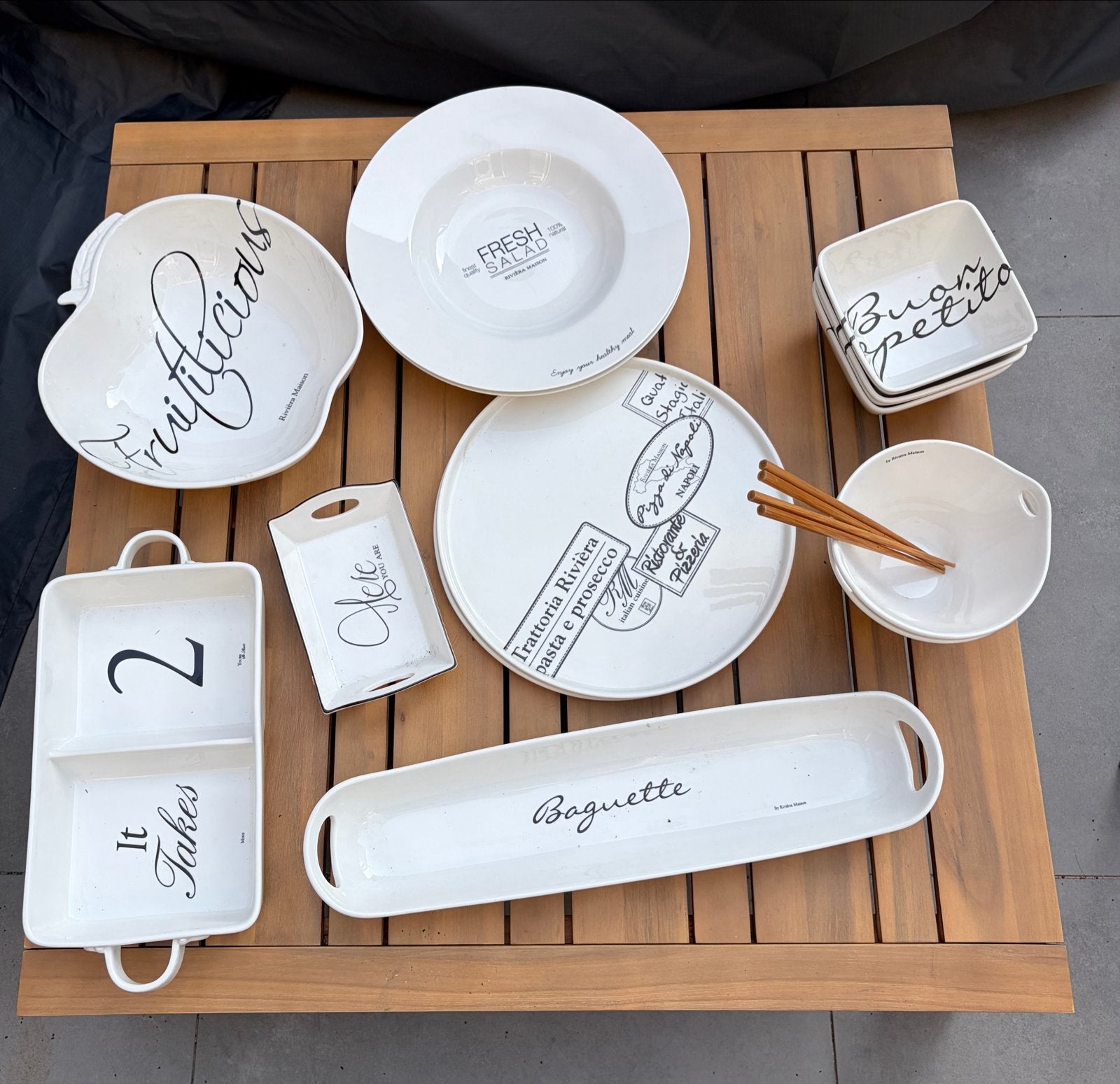Servies set - diverse schalen en borden, Ophalen, Overige merken, Keramiek, Zo goed als nieuw