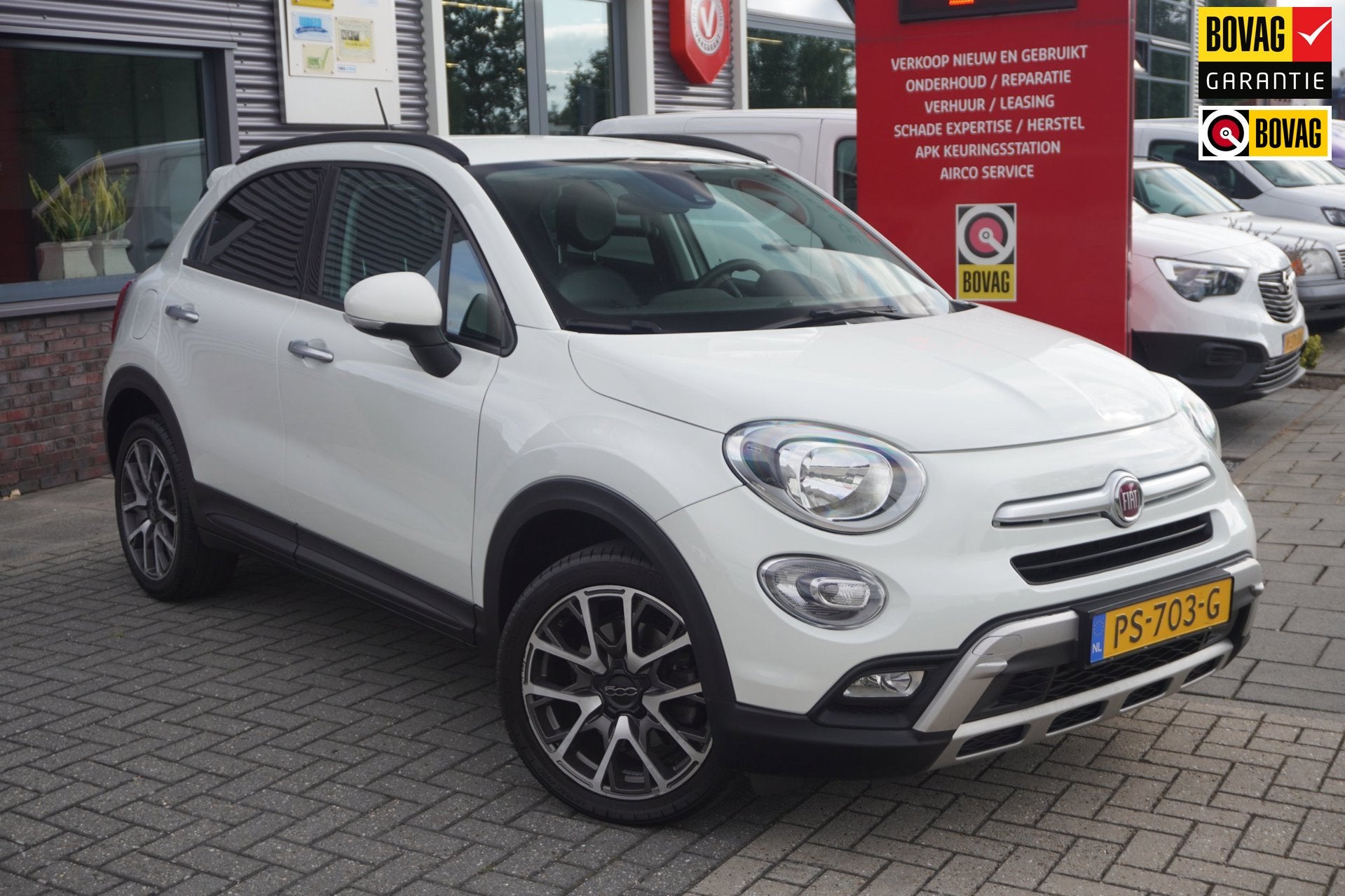 Fiat 500 X Cross 1.4 Turbo MultiAir CrossPlus / Climate cont, Auto's, Voorwielaandrijving, Gebruikt, 4 cilinders, Wit