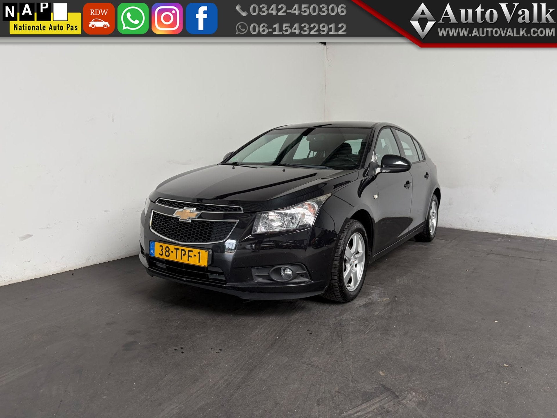 Chevrolet Cruze 1.8 LT. Carplay. Cruise! (bj 2012), Auto's, Voorwielaandrijving, Euro 5, 15 km/l, Gebruikt